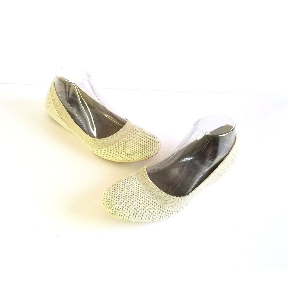 ALLBIRDS Tree Breezers Beige Ballet Flats Sz 9 39 Knit Sustainable Comfort
